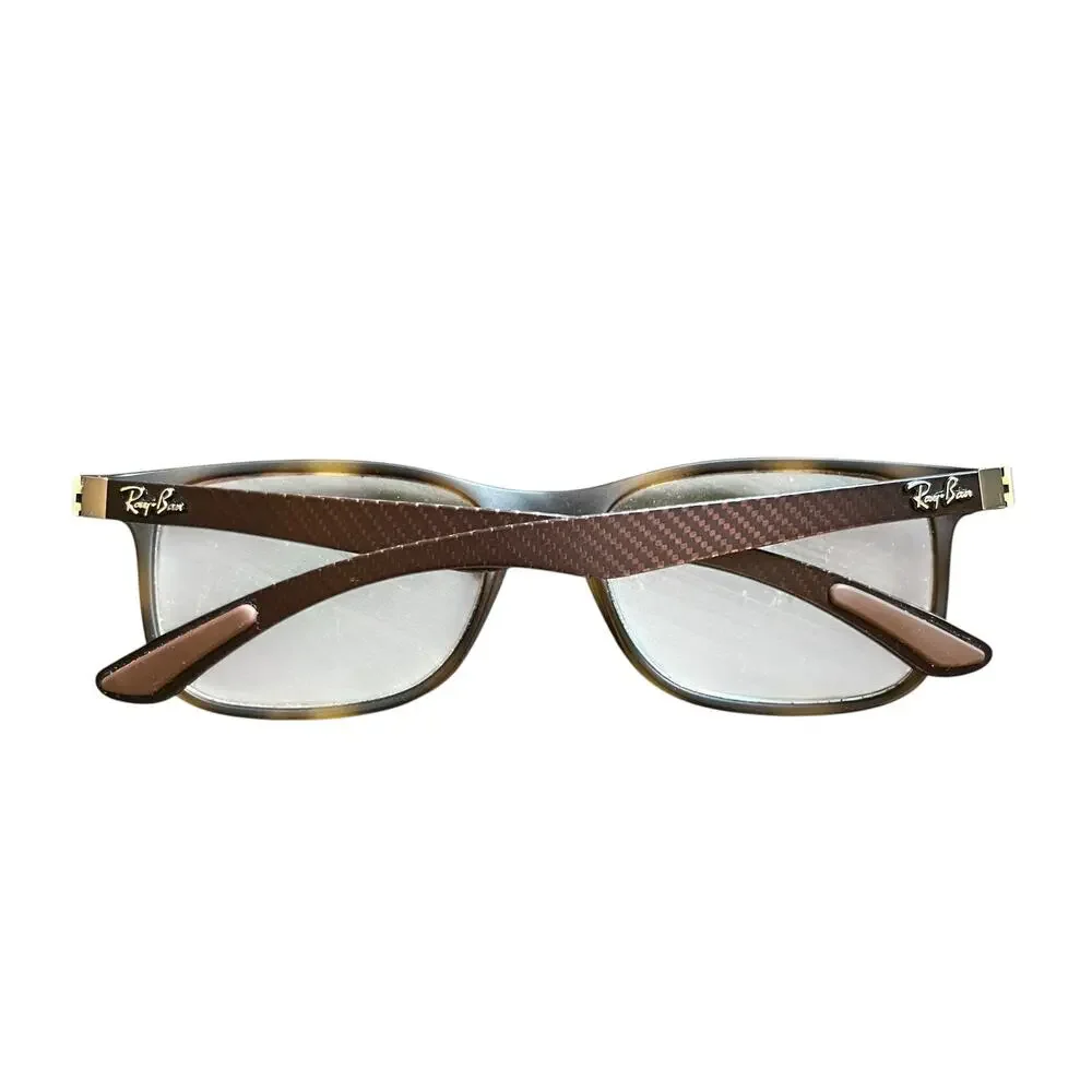 Rays Ban RX Eye Glasses Square Frames RB8903 Optics Matte Havana Tortoiseshell